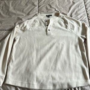 Banana Republic men’s pullover shirt xl cream